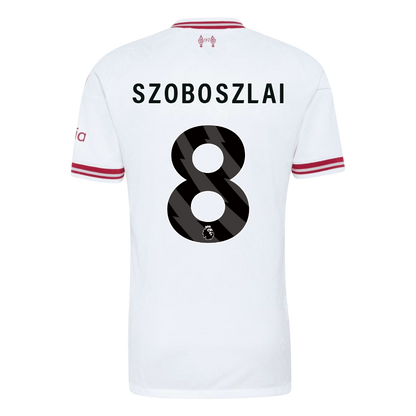 SZOBOSZLAI #8 Liverpool Játékos Verzió Idegenbeli Mez 2026/27 Fehér