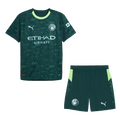 Manchester City Negyedik Mez Szett (Mez+Nadrág) 2025/26 Zöld