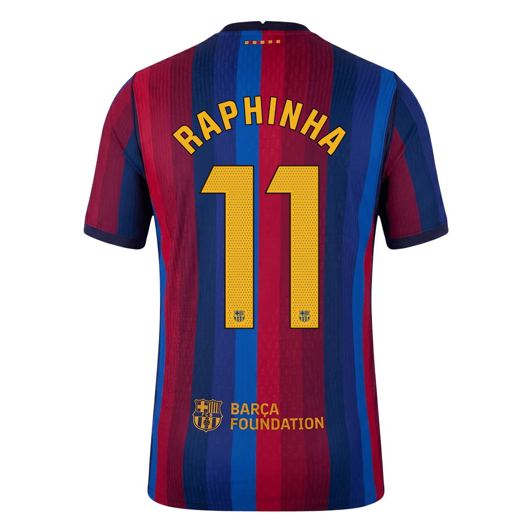 RAPHINHA #11 Barcelona Játékos Verzió Hazai Mez 2026/27 Piros & Kék