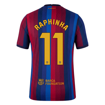 RAPHINHA #11 Barcelona Játékos Verzió Hazai Mez 2026/27 Piros & Kék