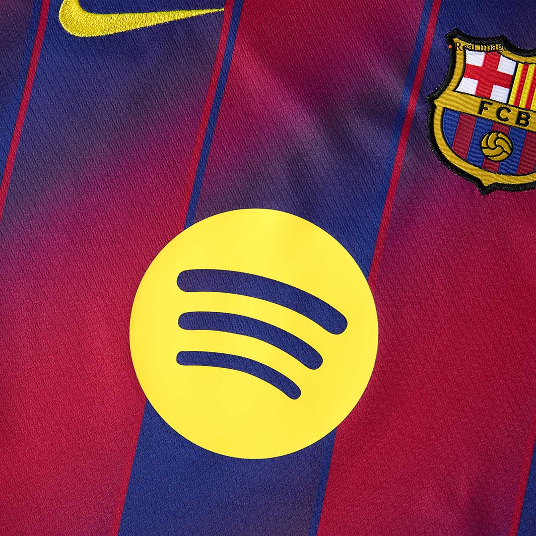 Kid's Barcelona Hazai Soccer Mez Készlet(Mez+Rövidnadrág) 2025/26 Piros&Kék