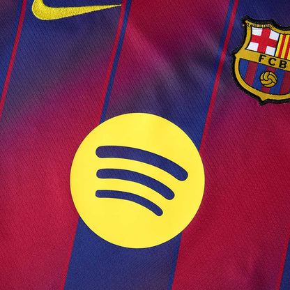 Kid's Barcelona Hazai Soccer Mez Készlet(Mez+Rövidnadrág) 2025/26 Piros&Kék