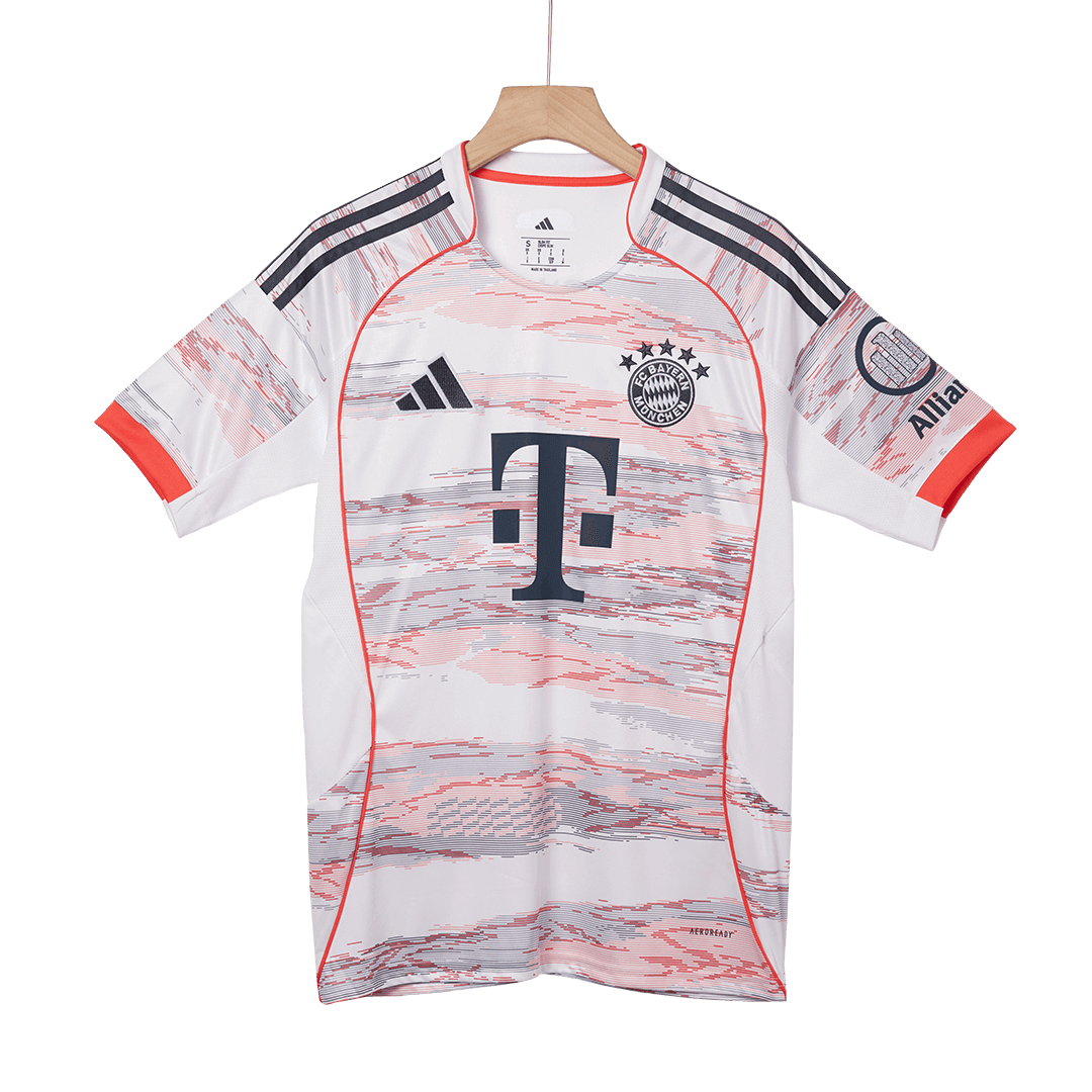 KANE #9 Bayern Munich Idegenbeli Soccer Mez 2025/26 Fehér