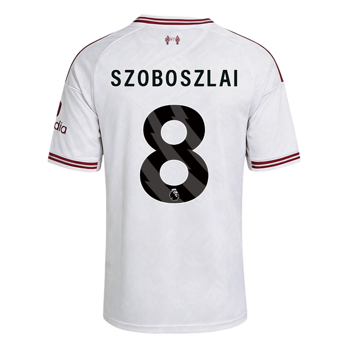 SZOBOSZLAI #8 Liverpool Idegenbeli Mez 2026/27 Fehér