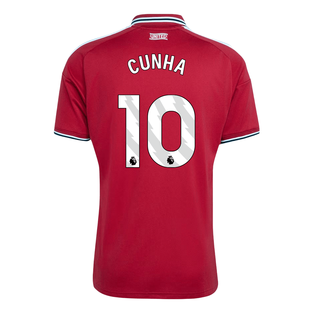 CUNHA #10 Manchester United Hazai Mez 2026/27 Piros