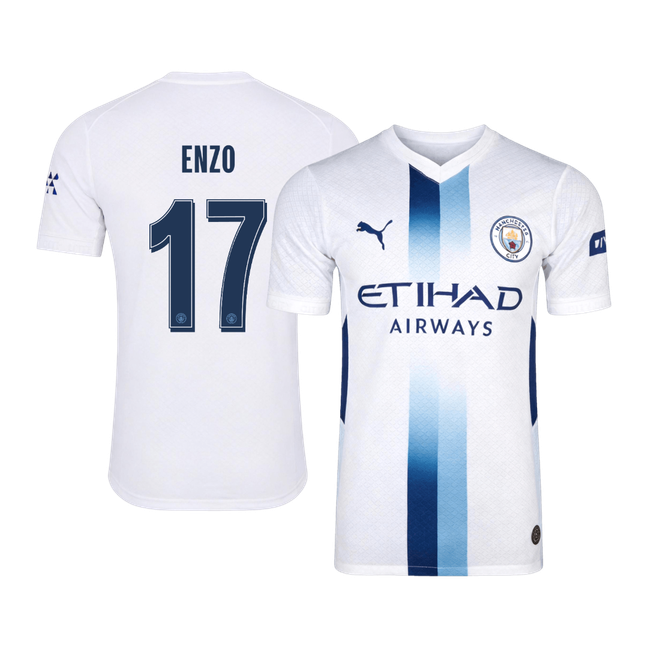 ENZO #17 Manchester City Játékos Verzió Harmadik Mez 2026/27 Fehér - UCL