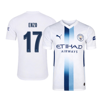 ENZO #17 Manchester City Játékos Verzió Harmadik Mez 2026/27 Fehér - UCL