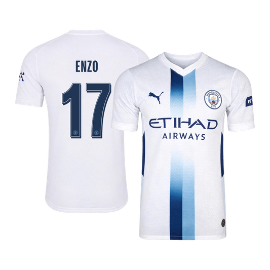 ENZO #17 Manchester City Játékos Verzió Harmadik Mez 2026/27 Fehér - UCL