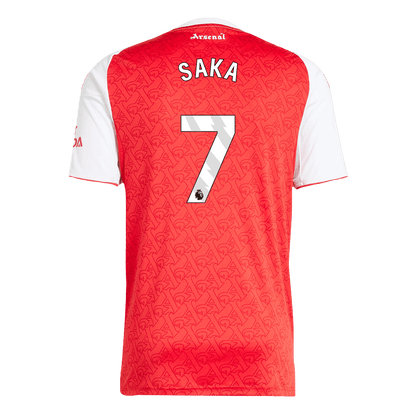 SAKA #7 Arsenal Otthoni Soccer Mez 2025/26 Piros