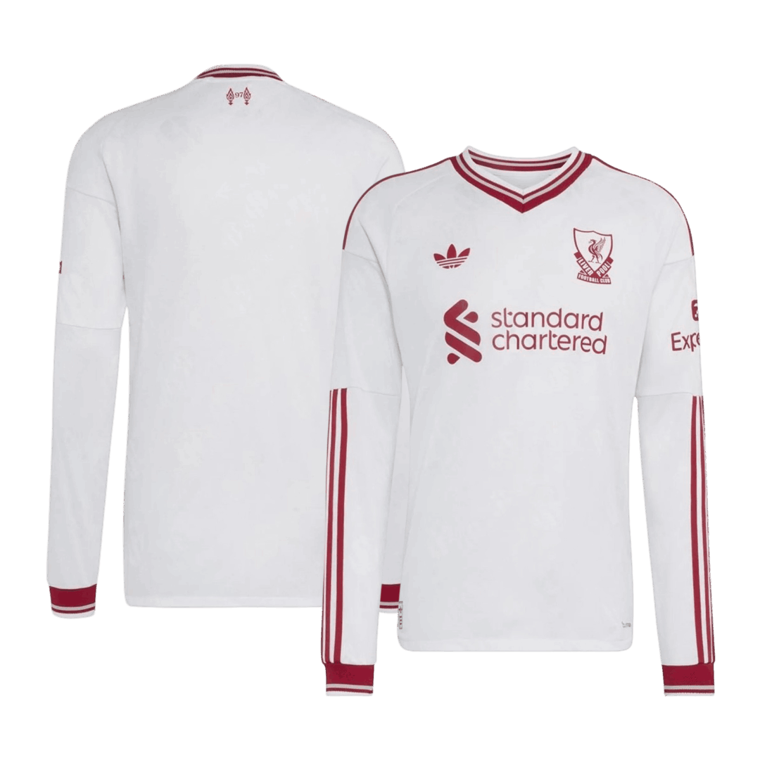 Liverpool Idegenbeli Hosszú Ujjú Játékos Mez 2026/27 Fehér
