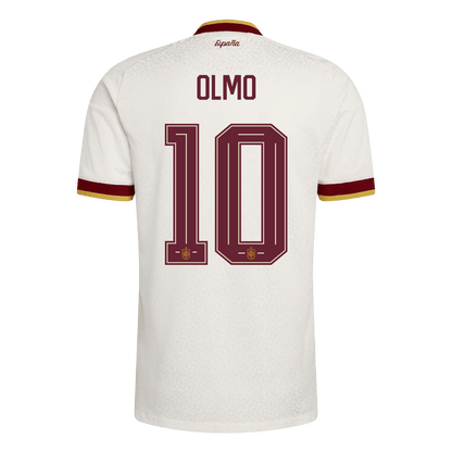 OLMO #10 Spanyolország Játékos Verzió Idegenbeli Mez Világbajnoki 2026 Fehér