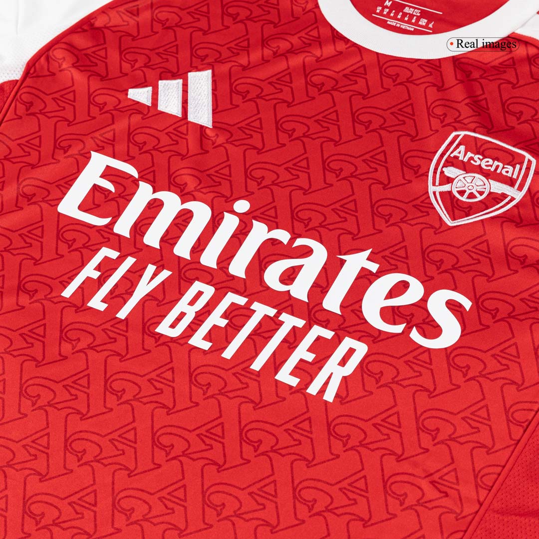 SAKA #7 Arsenal Otthoni Soccer Mez 2025/26 Piros