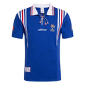 Franciaország Hazai Retro Futball Mez 1996 Kék