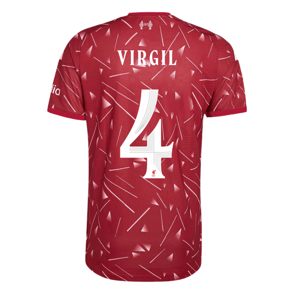 VIRGIL #4 Liverpool Játékos Verzió Hazai Mez 2026/27 Piros - UCL