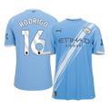 RODRIGO #16 Manchester City Otthoni Futball Mez 2025/26 Kék