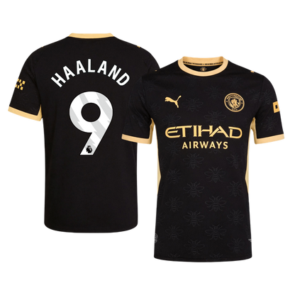 HAALAND #9 Manchester City Játékos Verzió Idegenbeli Mez 2026/27 Fekete