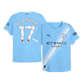 DE BRUYNE #17 Manchester City Játékos Otthon Mez 2025/26 Kék