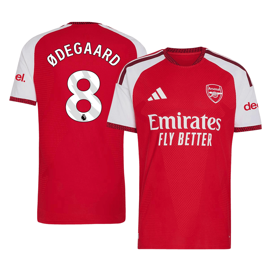 ØDEGAARD #8 Arsenal Játékos Verzió Hazai Mez 2026/27 Piros