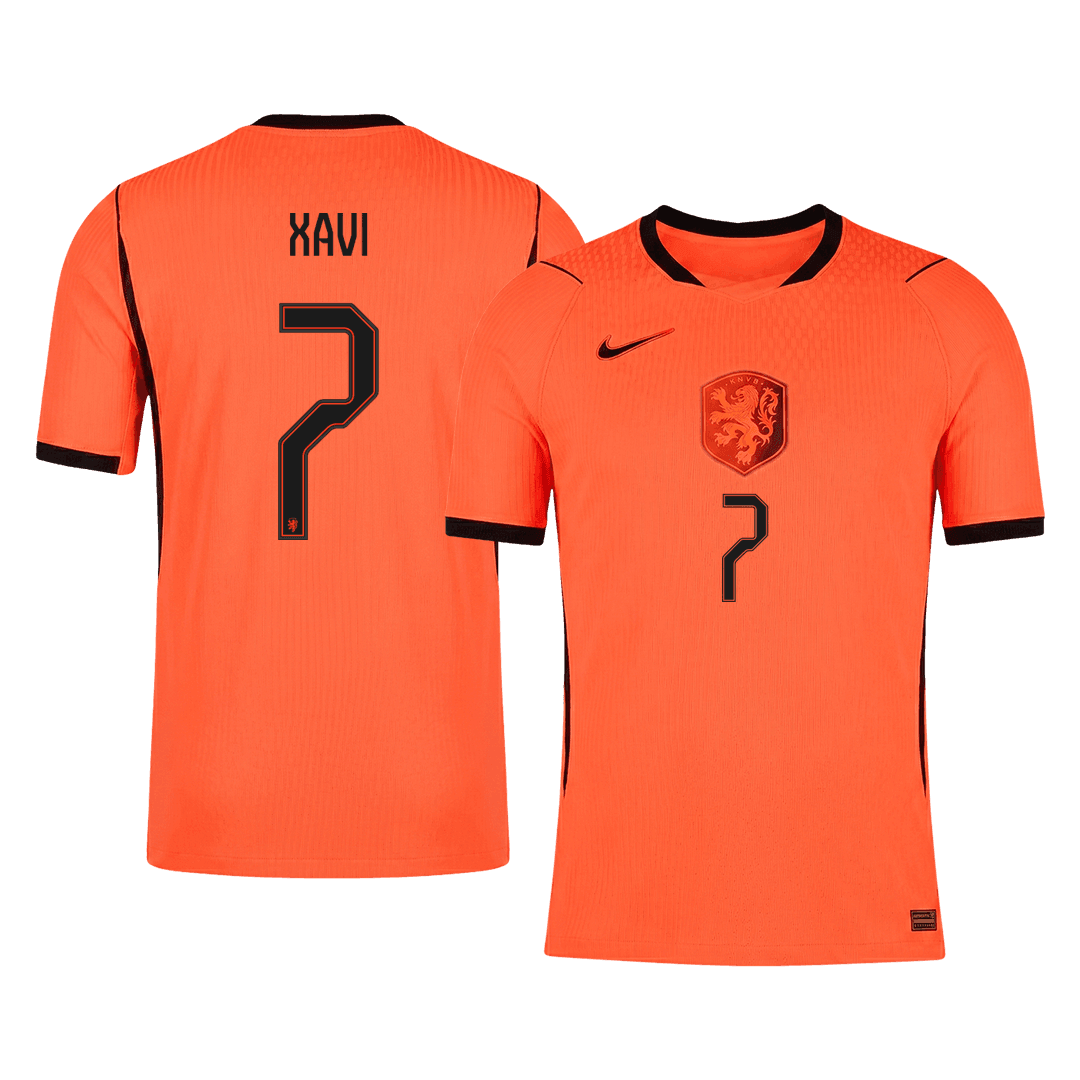 XAVI #7 Hollandia Játékos Verzió Hazai Mez Világbajnoki 2026 Narancs