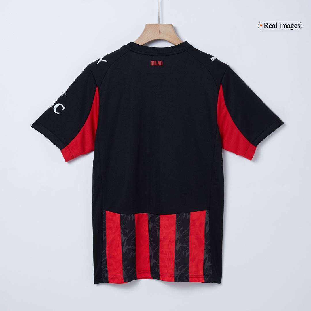 RAFA LEÃO #10 AC Milan Otthoni Soccer Mez 2025/26 Piros&Fekete