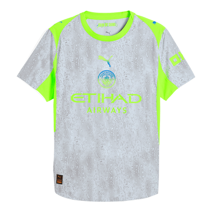Manchester City Játékos Idegenbeli Harmadik Mez 2025/26 Szürke