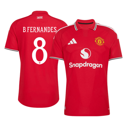 B. FERNANDES #8 Manchester United Játékos Verzió Hazai Mez 2026/27 Piros - UCL