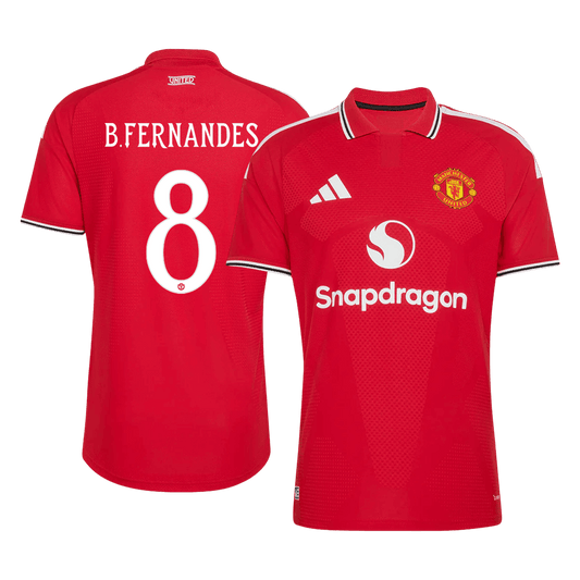 B. FERNANDES #8 Manchester United Játékos Verzió Hazai Mez 2026/27 Piros - UCL