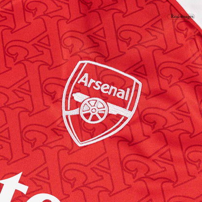 ØDEGAARD #8 Arsenal Otthoni Soccer Mez 2025/26 Piros