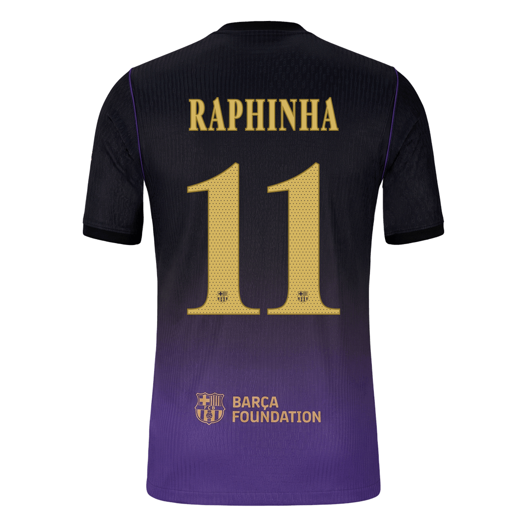 RAPHINHA #11 Barcelona Játékos Verzió Idegenbeli Mez 2026/27 - UCL