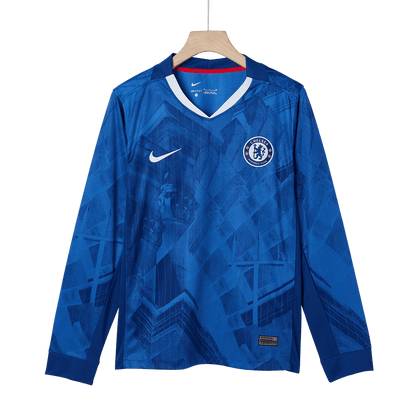 Chelsea Otthon Hosszú Ujjú Soccer Mez 2025/26 Kék