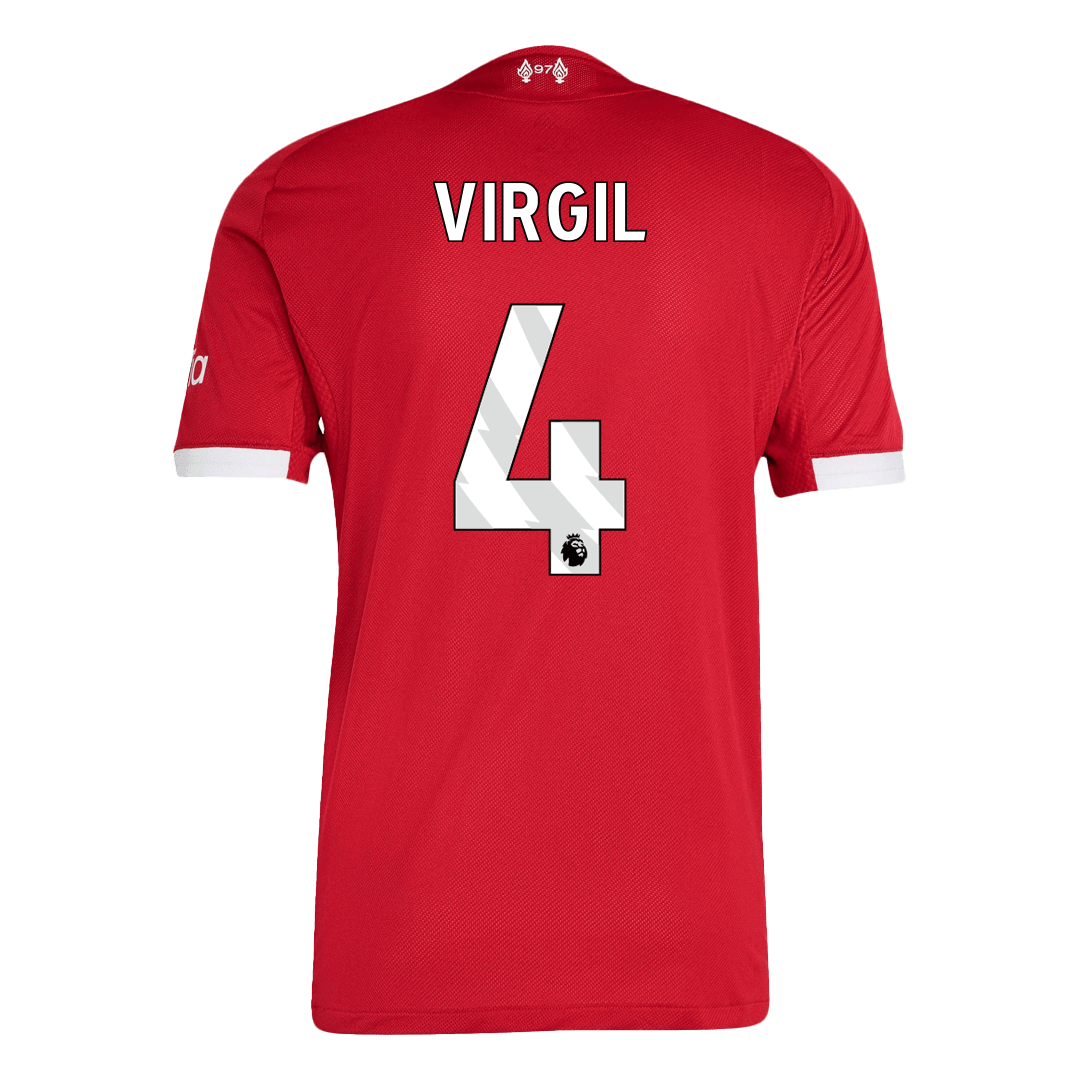VIRGIL #4 Játékos Liverpool Otthon Soccer Mez 25/26 Piros