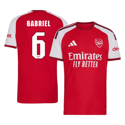 GABRIEL #6 Arsenal Játékos Verzió Hazai Mez 2026/27 Piros - UCL