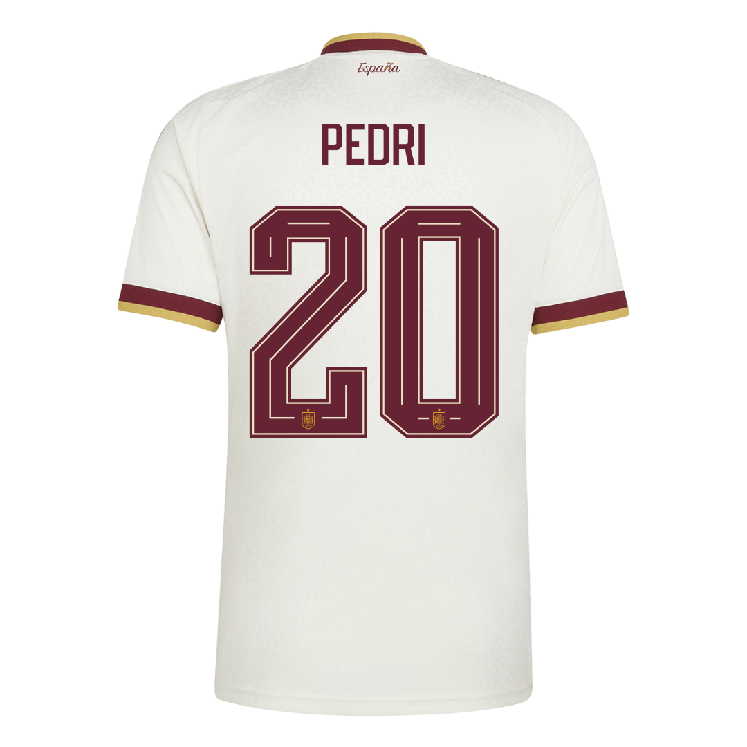 PEDRI #20 Spanyolország Idegenbeli Mez 2026 Fehér