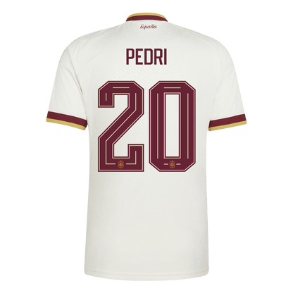 PEDRI #20 Spanyolország Idegenbeli Mez 2026 Fehér