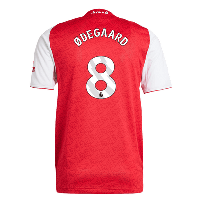 ØDEGAARD #8 Játékos Arsenal Otthoni Soccer Mez 2025/26 Piros