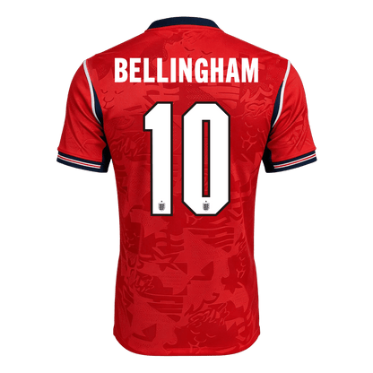 BELLINGHAM #10 Anglia Játékos Verzió Idegenbeli Mez Világbajnoki 2026 Piros