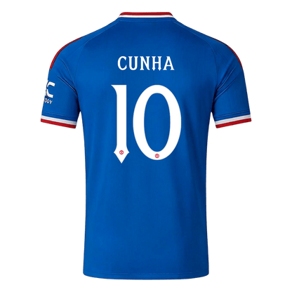 CUNHA #10 Manchester United Idegenbeli Mez 2026/27 Kék