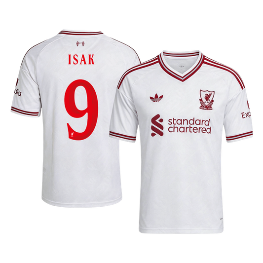 ISAK #9 Liverpool Idegenbeli Mez 2026/27 Fehér