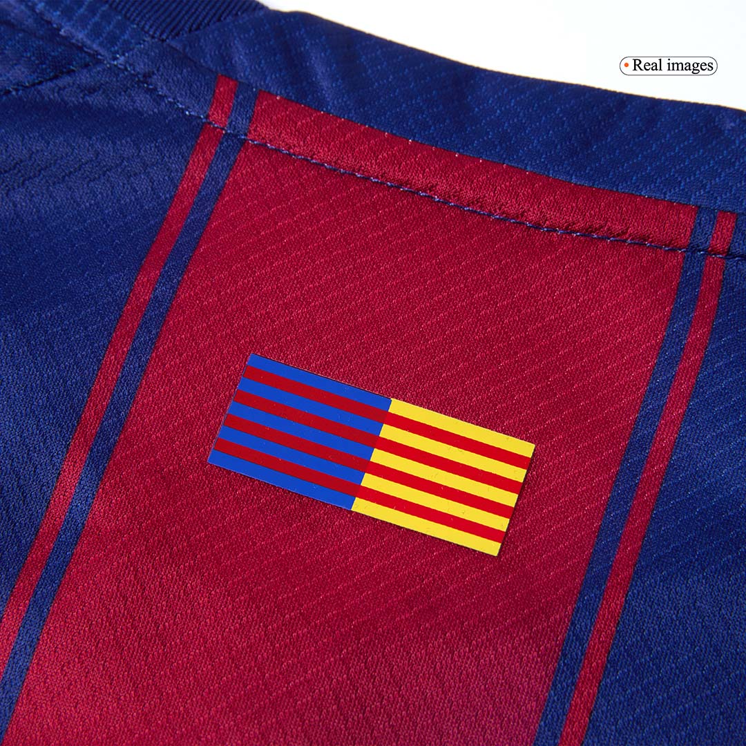 Kid's Barcelona Hazai Soccer Mez Készlet(Mez+Rövidnadrág) 2025/26 Piros&Kék
