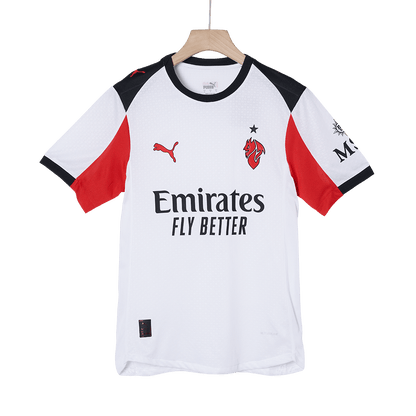 Játékos AC Milan Idegenbeli Soccer Mez 2025/26 Fehér