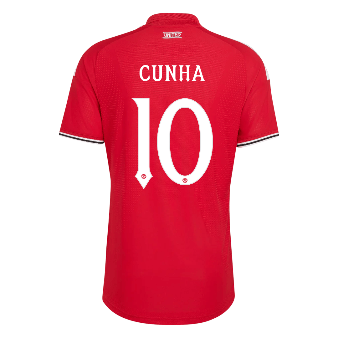 CUNHA #10 Manchester United Játékos Verzió Hazai Mez 2026/27 Piros - UCL