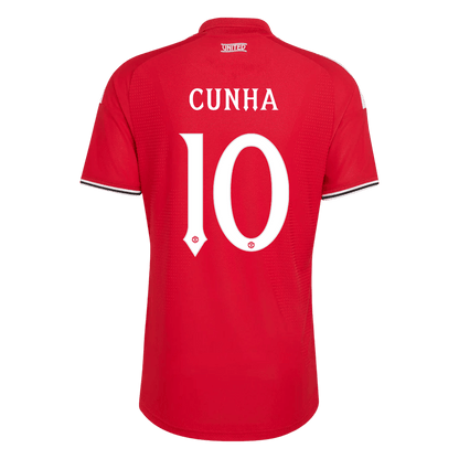 CUNHA #10 Manchester United Játékos Verzió Hazai Mez 2026/27 Piros - UCL