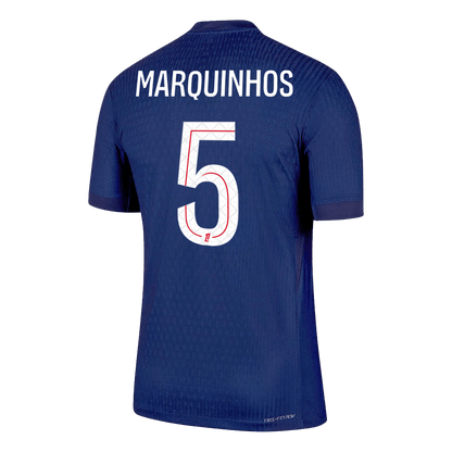 MARQUINHOS #5 Játékos PSG Otthon Soccer Mez 2025/26 Haditengerészet