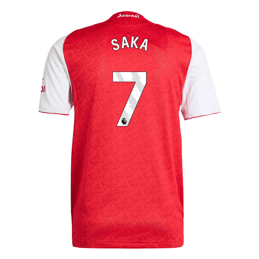 SAKA #7 Játékos Arsenal Otthoni Soccer Mez 2025/26 Piros