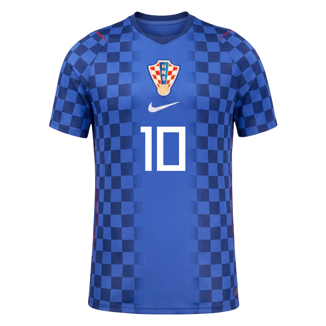 MODRIĆ #10 Horvátország Játékos Verzió Idegenbeli Mez Világbajnoki 2026 Kék