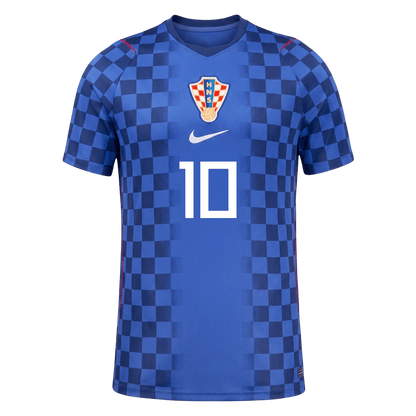 MODRIĆ #10 Horvátország Játékos Verzió Idegenbeli Mez Világbajnoki 2026 Kék