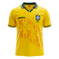 Brazília Hazai Retro Futball Mez 1994 Sárga