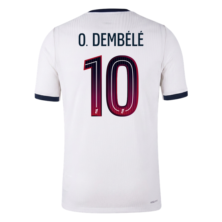 O. DEMBÉLÉ #10 PSG Játékos Verzió Idegenbeli Mez 2026/27 Fehér