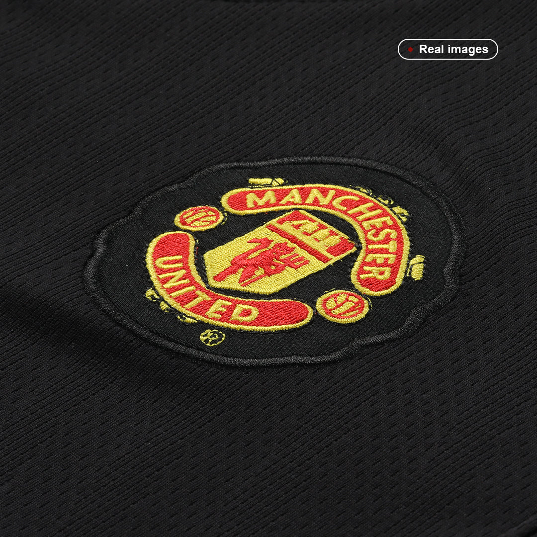RONALDO #7 Manchester United Idegenbeli Retro Futball Mez 2007/08 Fekete