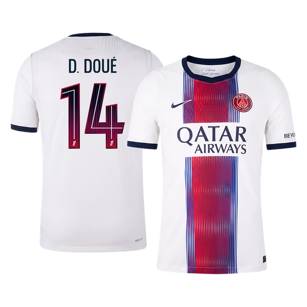 D. DOUÉ #14 PSG Játékos Verzió Idegenbeli Mez 2026/27 Fehér